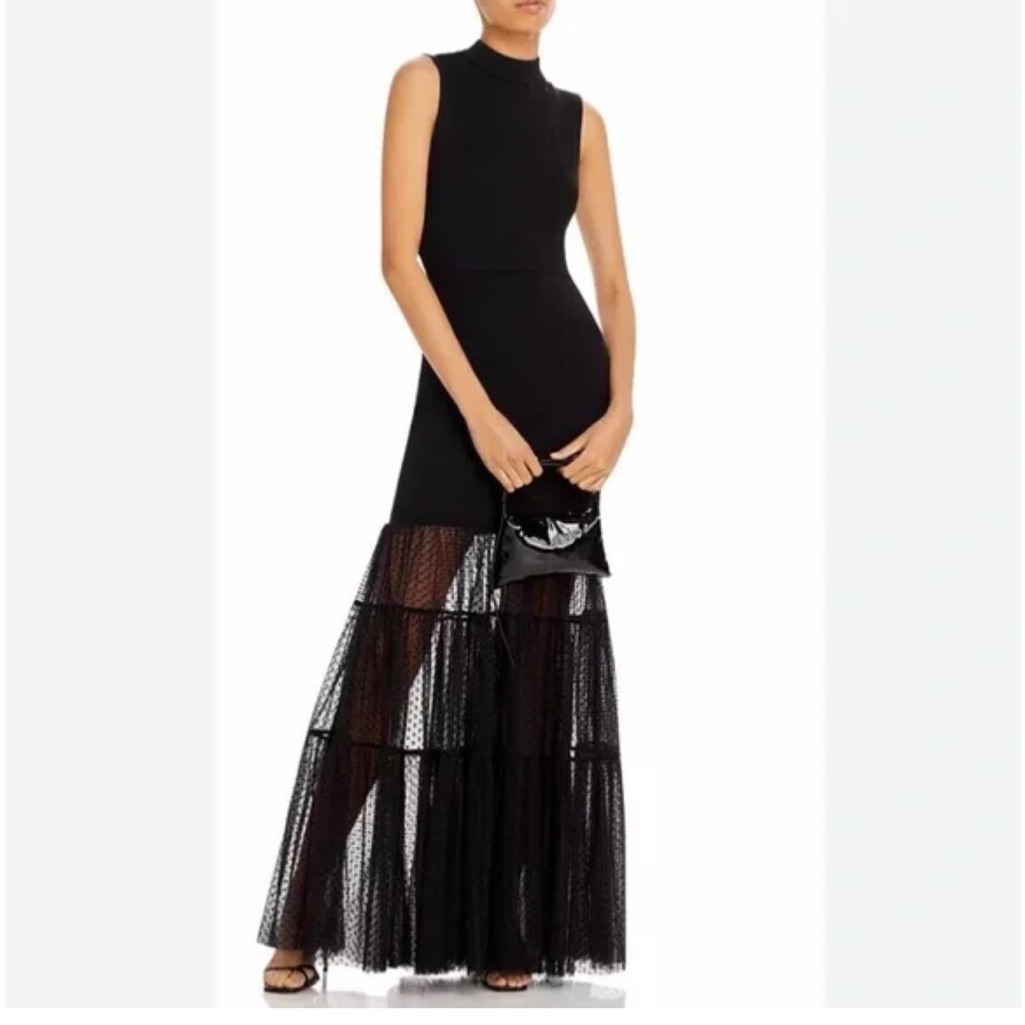 Elegant Black Sleeveless Maxi Dress